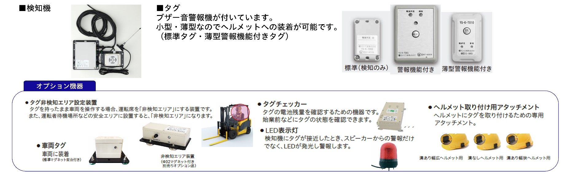 作業者接近検知システム Wアラート | 用品 | 部品・用品 | 商品