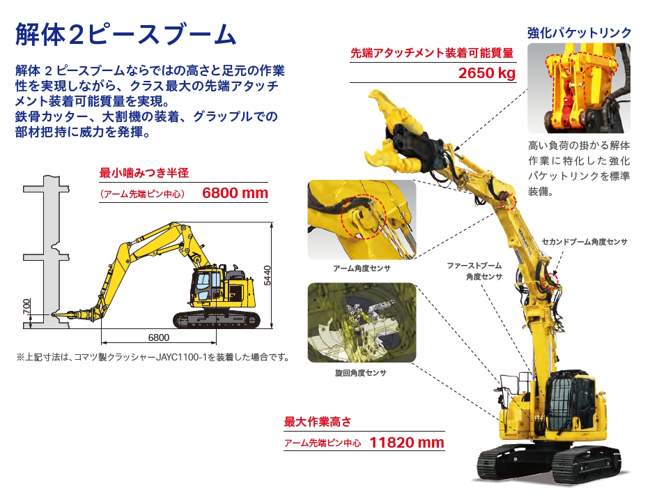 PC228USLC-11マルチ解体仕様｜商品情報｜コマツカスタマーサポート株式会社
