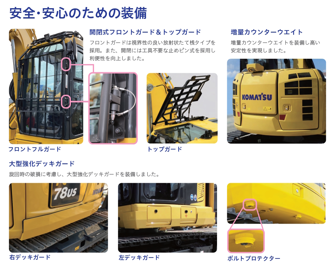 PC78US-11林業仕様｜商品情報｜コマツカスタマーサポート株式会社