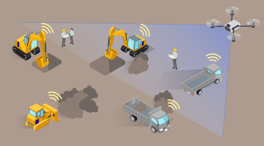 SmartConstruction®を示すイラスト