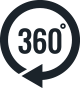 360度回転可能